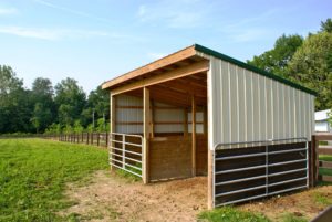 Run-in shed